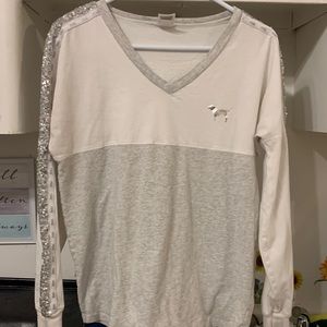 RARE VS PINk sequined T-shirt